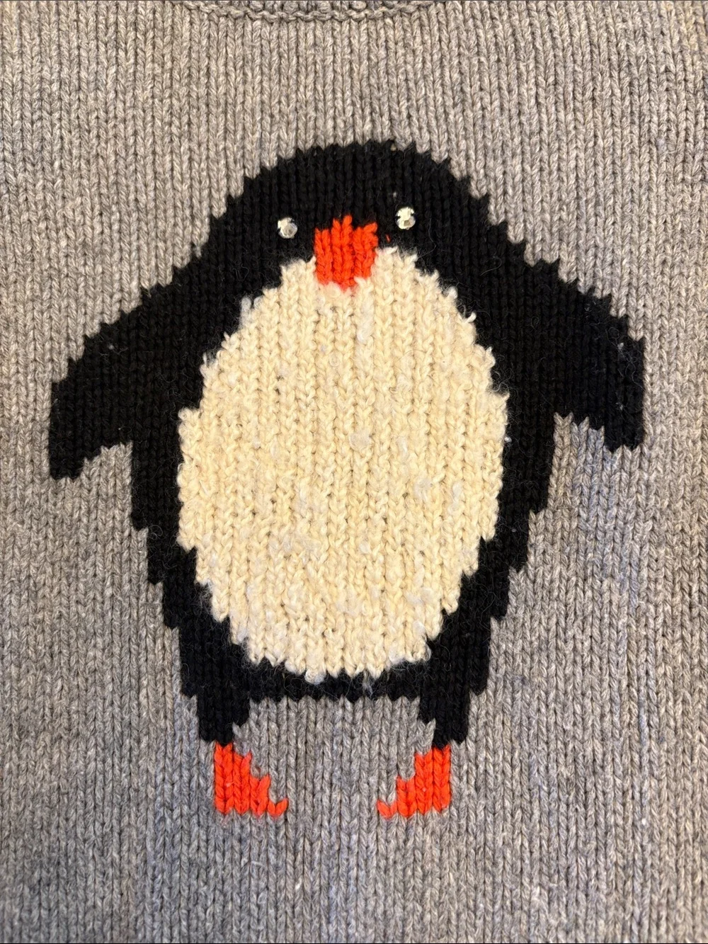 GAP Kids Gray Sweater with Penguin